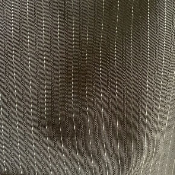 Tahari Size 6 Brown Pin Striped Dress Pants - Picture 5 of 8